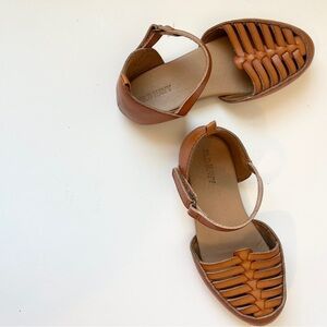 Toddler Girls Cognac Huarache Sandals